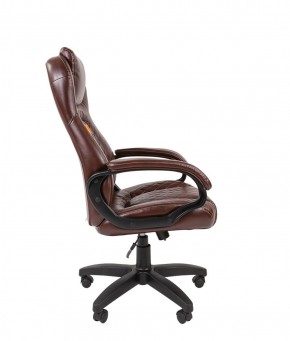 Кресло для руководителя  CHAIRMAN 432 (Экокожа коричневая) в Режи - rezh.ok-mebel.com | фото 3