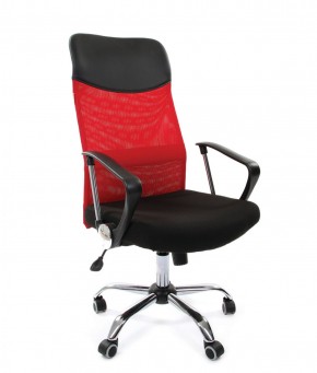 Кресло для руководителя CHAIRMAN 610 N (15-21 черный/сетка красный) в Режи - rezh.ok-mebel.com | фото
