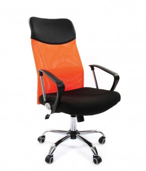 Кресло для руководителя CHAIRMAN 610 N (15-21 черный/сетка оранжевый) в Режи - rezh.ok-mebel.com | фото 1