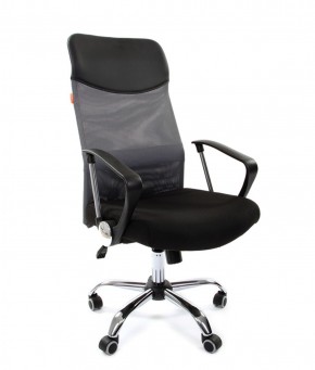 Кресло для руководителя CHAIRMAN 610 N(15-21 черный/сетка серый) в Режи - rezh.ok-mebel.com | фото 1