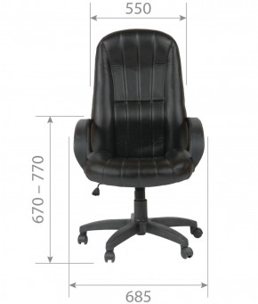 Кресло для руководителя  CHAIRMAN 685 (экокожа черный) в Режи - rezh.ok-mebel.com | фото 5