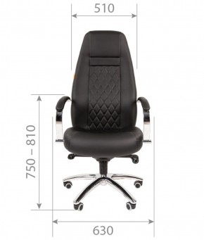 Кресло для руководителя CHAIRMAN 950 (Экокожа) Черное в Режи - rezh.ok-mebel.com | фото 4