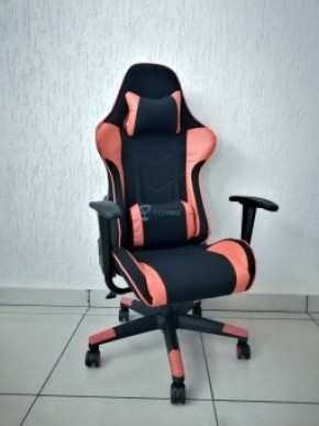 Кресло геймерское Barneo K-50 (черная сетка оранжевые вставки) в Режи - rezh.ok-mebel.com | фото