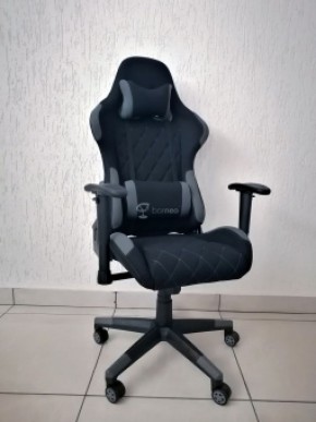 Кресло геймерское Barneo K-51 (черная ткань серые вставки) в Режи - rezh.ok-mebel.com | фото 1