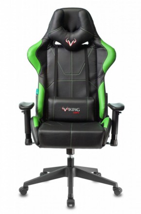Кресло игровое Бюрократ VIKING 5 AERO LGREEN черный/салатовый в Режи - rezh.ok-mebel.com | фото 2