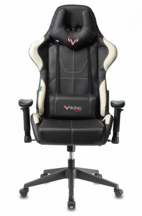 Кресло игровое Бюрократ VIKING 5 AERO WHITE черный/белый в Режи - rezh.ok-mebel.com | фото 3