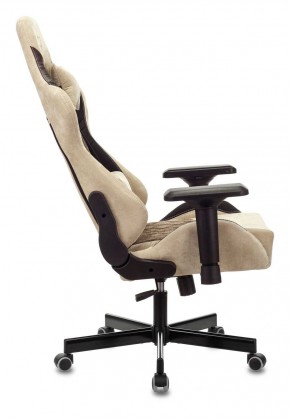 Кресло игровое Бюрократ VIKING 7 KNIGHT BR FABRIC коричневый/бежевый в Режи - rezh.ok-mebel.com | фото 2