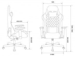 Кресло игровое Бюрократ VIKING 7 KNIGHT BR FABRIC коричневый/бежевый в Режи - rezh.ok-mebel.com | фото 4