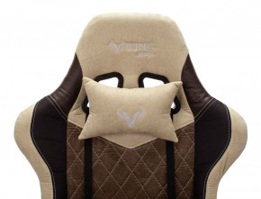 Кресло игровое Бюрократ VIKING 7 KNIGHT BR FABRIC коричневый/бежевый в Режи - rezh.ok-mebel.com | фото 6