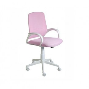 Кресло Ирис White сетка/ткань розовая в Режи - rezh.ok-mebel.com | фото 1