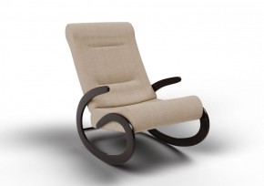 Кресло-качалка Мальта 10-Т-П (ткань/венге) ПЕСОК в Режи - rezh.ok-mebel.com | фото