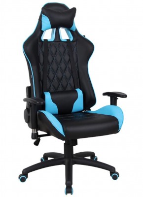 Кресло компьютерное BRABIX "GT Master GM-110" (черное/голубое) 531928 в Режи - rezh.ok-mebel.com | фото