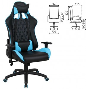 Кресло компьютерное BRABIX "GT Master GM-110" (черное/голубое) 531928 в Режи - rezh.ok-mebel.com | фото 2
