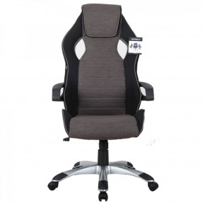 Кресло компьютерное BRABIX Techno GM-002 (ткань) черное/серое, вставки белые (531815) в Режи - rezh.ok-mebel.com | фото 3