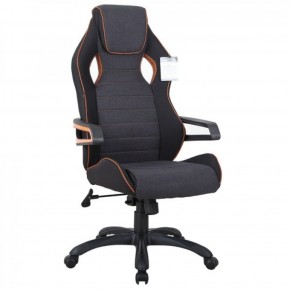 Кресло компьютерное BRABIX Techno Pro GM-003 (ткань черное/серое, вставки оранжевые) 531813 в Режи - rezh.ok-mebel.com | фото