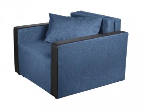 Кресло-кровать Милена с подлокотниками (синий) Велюр в Режи - rezh.ok-mebel.com | фото