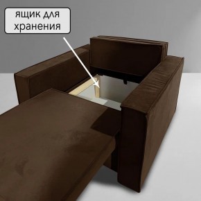 Кресло-кровать Принц КК1-ВК (велюр коричневый) в Режи - rezh.ok-mebel.com | фото 6