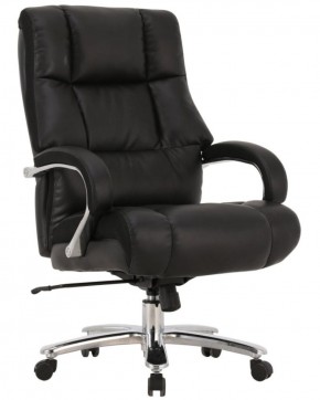 Кресло офисное BRABIX PREMIUM "Bomer HD-007" (рециклированная кожа, хром, черное) 531939 в Режи - rezh.ok-mebel.com | фото