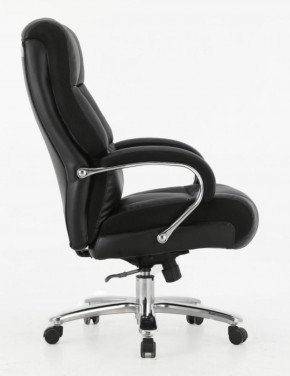 Кресло офисное BRABIX PREMIUM "Bomer HD-007" (рециклированная кожа, хром, черное) 531939 в Режи - rezh.ok-mebel.com | фото 3