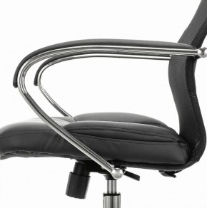 Кресло офисное BRABIX PREMIUM "Stalker EX-608 CH" (хром, ткань-сетка/кожзам, черное) 532091 в Режи - rezh.ok-mebel.com | фото 4