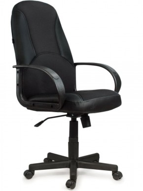 Кресло офисное BRABIX "City EX-512" (кожзам черный, ткань черная) 531407 в Режи - rezh.ok-mebel.com | фото