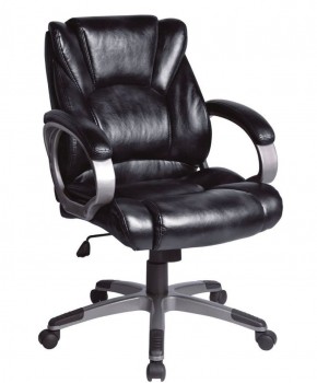 Кресло офисное BRABIX "Eldorado EX-504", экокожа, черное, 530874 в Режи - rezh.ok-mebel.com | фото 1
