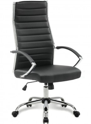 Кресло офисное BRABIX "Style EX-528", экокожа, хром, черное, 531947 в Режи - rezh.ok-mebel.com | фото