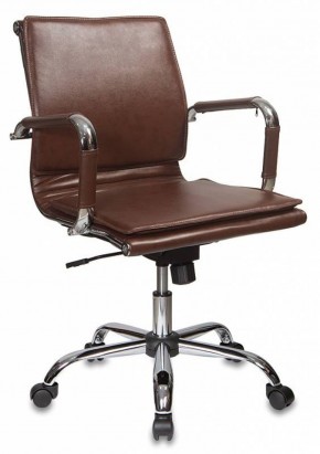 Кресло руководителя Бюрократ CH-993-LOW/BROWN коричневый в Режи - rezh.ok-mebel.com | фото 1
