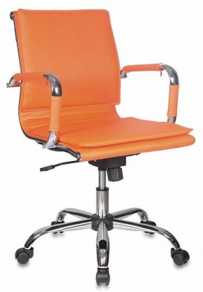 Кресло руководителя Бюрократ CH-993-LOW/ORANGE оранжевый в Режи - rezh.ok-mebel.com | фото 1