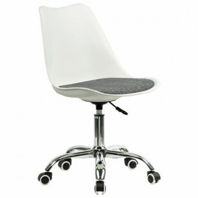 Кресло стул BRABIX "Eames MG-310 CH", хром, пластик белый, ткань серая, 532924 в Режи - rezh.ok-mebel.com | фото 2