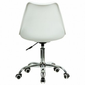 Кресло стул BRABIX "Eames MG-310 CH", хром, пластик белый, ткань серая, 532924 в Режи - rezh.ok-mebel.com | фото 4