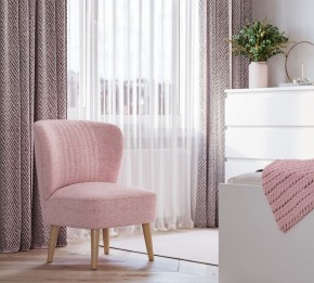 Кресло Унельма светло-розовый, ткань рогожка в Режи - rezh.ok-mebel.com | фото 3
