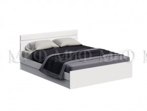 НЭНСИ NEW Кровать 1,4 м (Белый глянец холодный/Белый) в Режи - rezh.ok-mebel.com | фото
