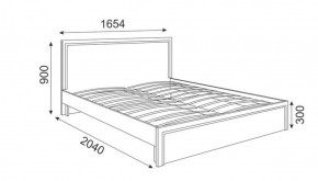 Кровать 1.6 М07 Стандарт с основанием Беатрис (Орех гепланкт) в Режи - rezh.ok-mebel.com | фото