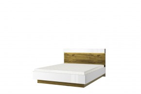 Кровать 160 с подъемником, TORINO, цвет белый/Дуб наварра в Режи - rezh.ok-mebel.com | фото