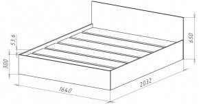 НИЦЦА-14 Кровать 1600 с настилом ЛДСП (НЦ.14) в Режи - rezh.ok-mebel.com | фото 3