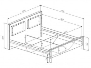 Кровать 1800 с плитой 22 мм ЛИБЕРТИ + основание в Режи - rezh.ok-mebel.com | фото 3