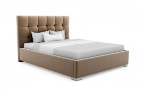 Кровать Асти интерьерная +основание (140х200) 1 кат. ткани в Режи - rezh.ok-mebel.com | фото
