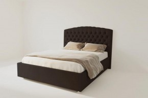 Кровать Берлин без основания 1800 (экокожа коричневая) в Режи - rezh.ok-mebel.com | фото