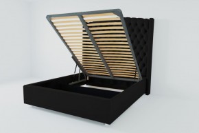 Кровать Берлин ЛЮКС с ПМ 1800 (экокожа кольт ч) в Режи - rezh.ok-mebel.com | фото