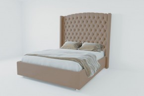 Кровать Берлин ЛЮКС с ПМ 900 (велюр серый) в Режи - rezh.ok-mebel.com | фото 2