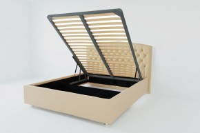 Кровать Берлин с ПМ 900 (экокожа бежевая) в Режи - rezh.ok-mebel.com | фото