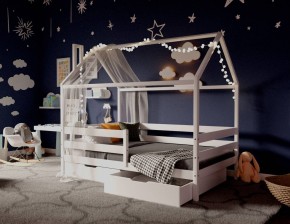 Кровать-домик 80*160 Белый в Режи - rezh.ok-mebel.com | фото