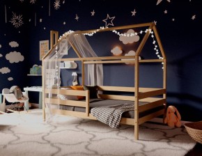 Кровать-домик 80*190 без покраски в Режи - rezh.ok-mebel.com | фото 3
