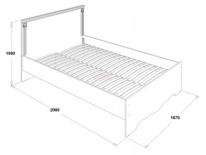 Кровать двойная Ольга 1Н + 2-а ящика (1600*2000) в Режи - rezh.ok-mebel.com | фото 2