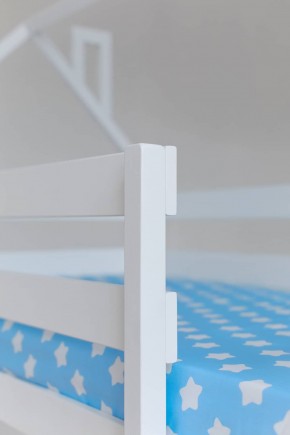 Кровать двухъярусная без крыши 80*190 Белый в Режи - rezh.ok-mebel.com | фото 3