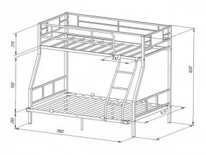 Кровать двухъярусная "Гранада-1 140" Слоновая кость в Режи - rezh.ok-mebel.com | фото 2