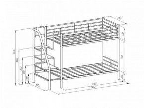 Кровать двухъярусная "Толедо" Коричневый/Венге в Режи - rezh.ok-mebel.com | фото 2