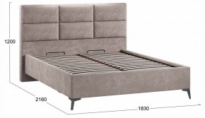 Кровать двуспальная Делана с ПМ Тип 1 в Режи - rezh.ok-mebel.com | фото 3