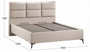 Кровать двуспальная Делана с ПМ Тип 1 в Режи - rezh.ok-mebel.com | фото 3